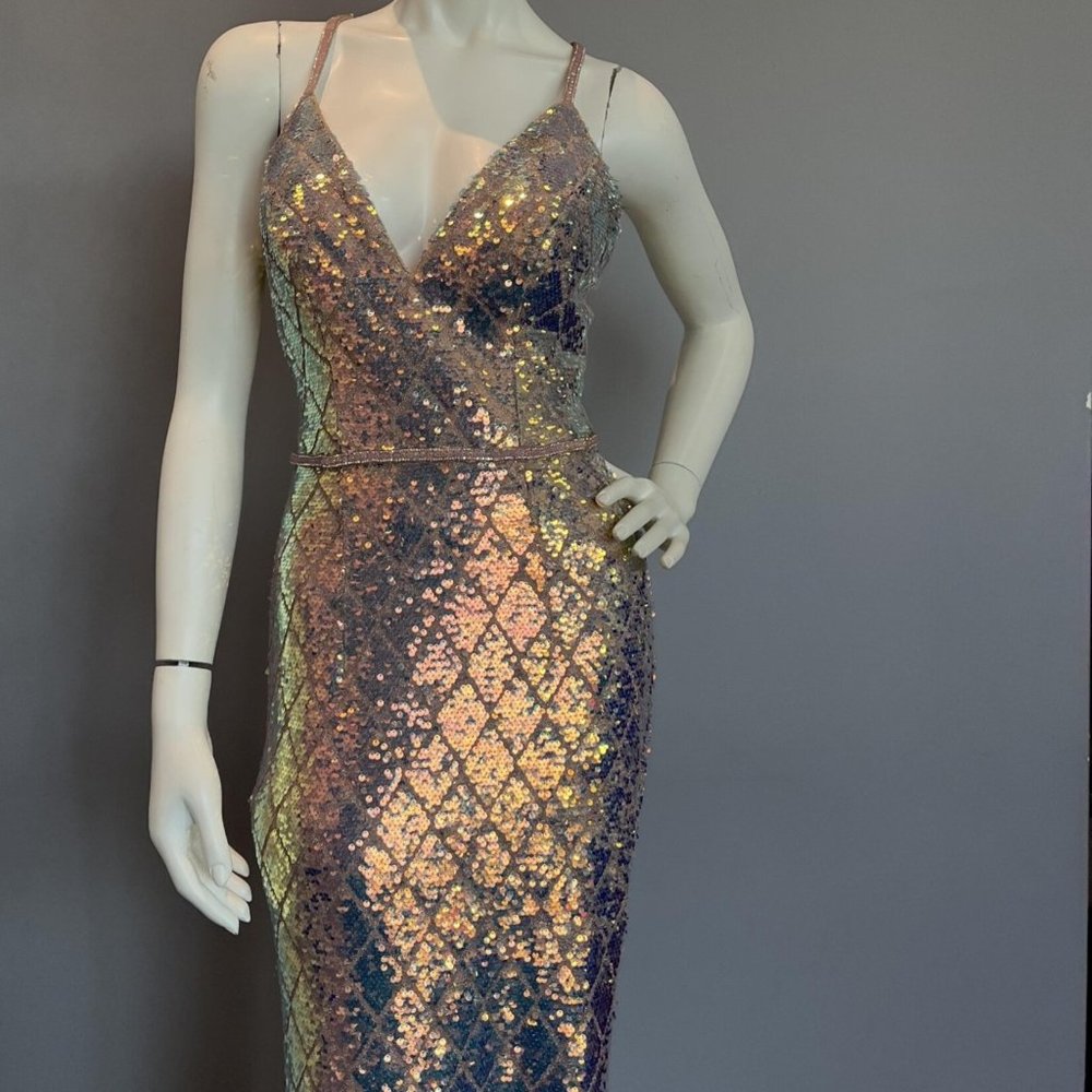 size 6 opal prom/formal gown